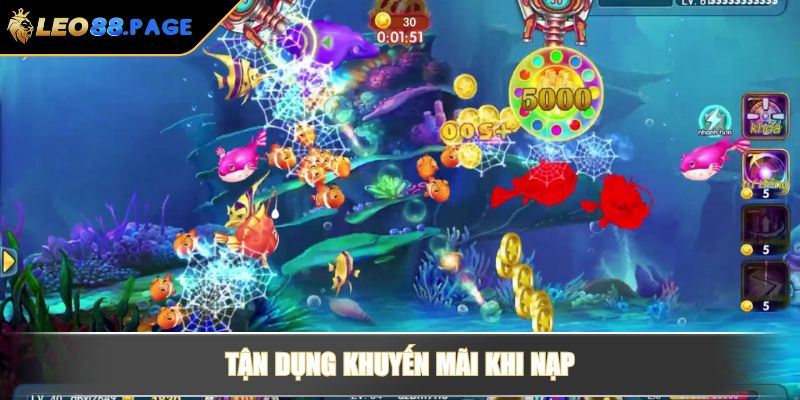Tận dụng khuyến mãi khi nạp