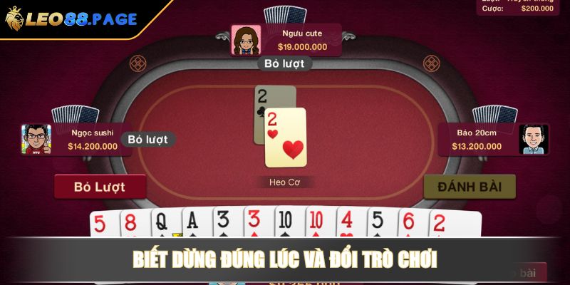 Biết dừng đúng lúc và đổi trò chơi